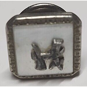 Letter H Silver-Tone & Abalone Cufflinks / Shirt Studs – Vintage Lavico USA